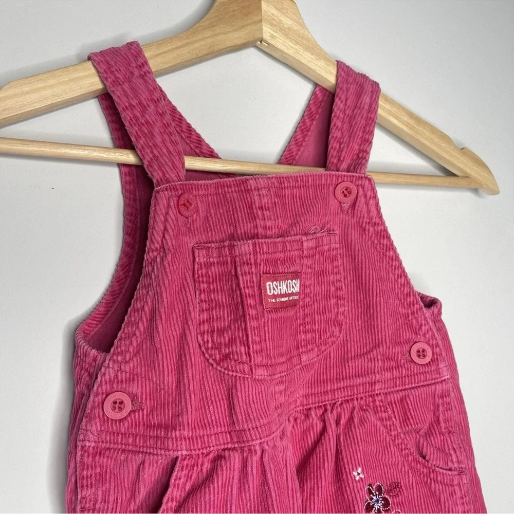 Vintage pink‎ Osh Kosh B gosh corduroy overalls 24 months